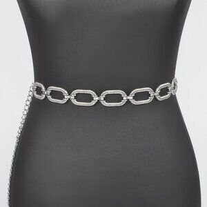 Oval Metal Plus Size Chain Belt